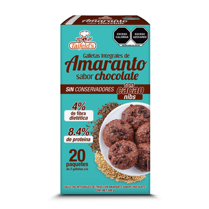 Galletas de Amaranto con Cacao Nibs