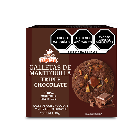 Galletas de Mantequilla con Triple Chocolate