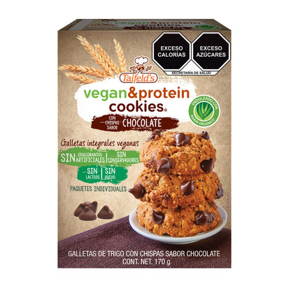 Vegan & protein cookies with chocolate chips 
