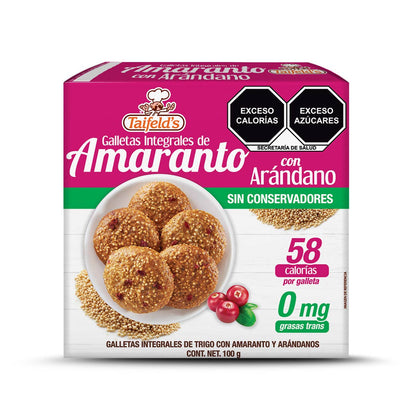 Amaranth cookies with cranberries