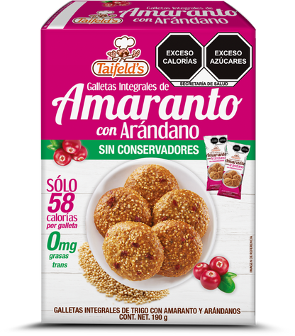 Amaranth cookies with cranberries